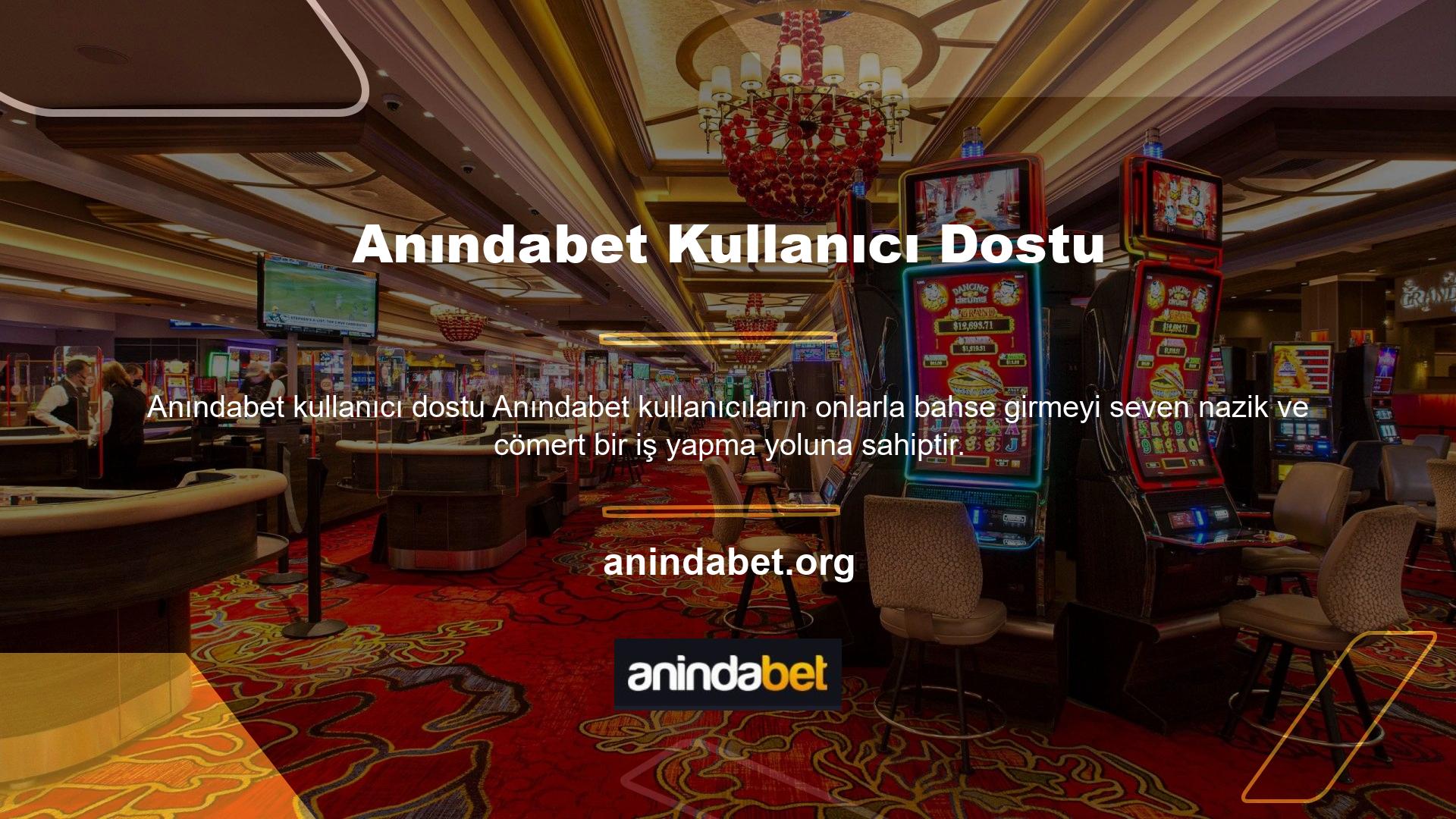 Peki Anındabet için olanaklar nelerdir? Ülkedeki en iyi bahis sitelerinden biri olan Anındabet rakipleri arasında en yüksek ve en garantili bahis oranlarını sunarak kullanıcılarının kazançlarını gözlemler
